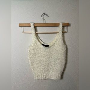 Women’s Fuzzy Cream Lounge Top